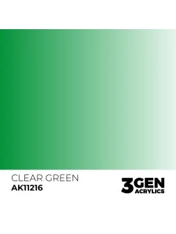 Clear Green 3 Gen 17 ml (AK11216) de AK Interactive en 3rd Gen | La Cueva Roja
