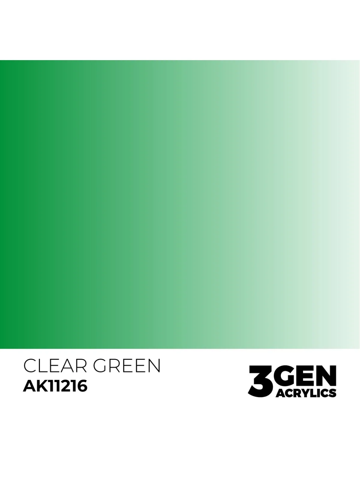 Clear Green 3 Gen 17 ml (AK11216) de AK Interactive en 3rd Gen | La Cueva Roja