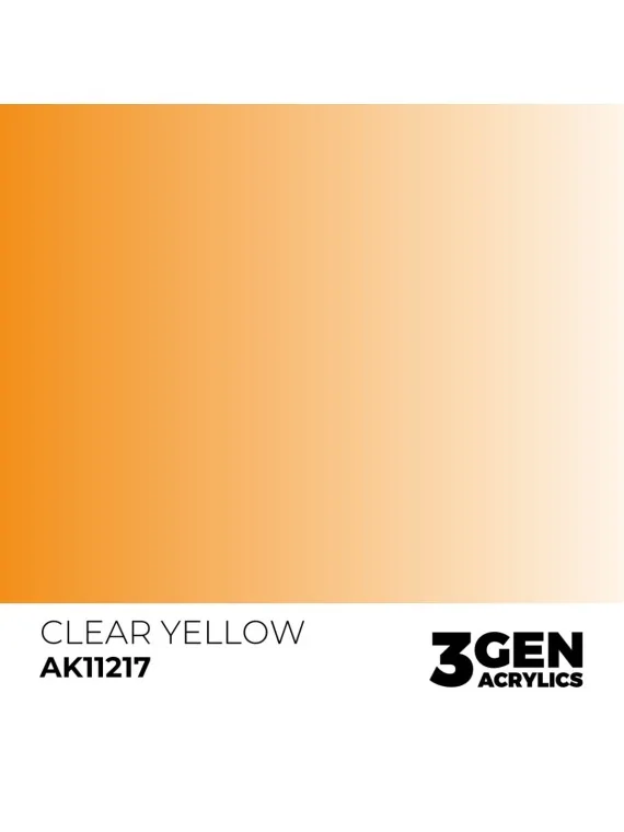 Clear Yellow 3 Gen 17 ml (AK11217) de AK Interactive en 3rd Gen | La Cueva Roja