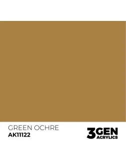 Green Ochre 3 Gen 17 ml (AK11122) de AK Interactive en 3rd Gen | La Cueva Roja