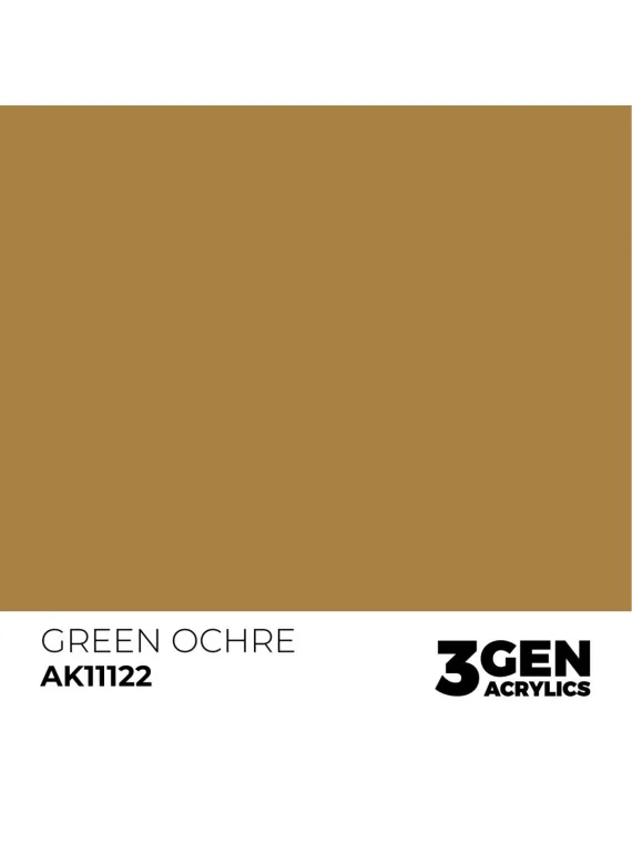 Green Ochre 3 Gen 17 ml (AK11122) de AK Interactive en 3rd Gen | La Cueva Roja