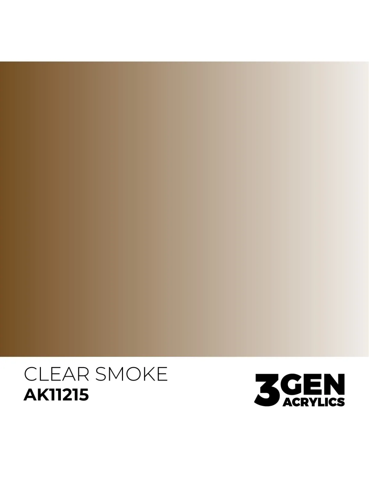 Clear Smoke 3 Gen 17 ml (AK11215) de AK Interactive en 3rd Gen | La Cueva Roja