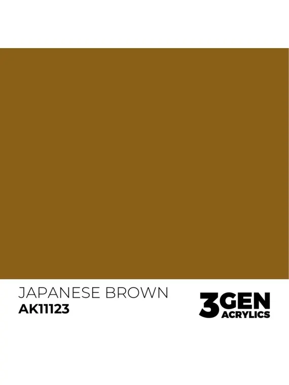 Japanese Brown 3 Gen 17 ml (AK11123) de AK Interactive en 3rd Gen | La Cueva Roja