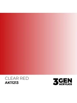 Clear Red 3 Gen 17 ml (AK11213) de AK Interactive en 3rd Gen | La Cueva Roja
