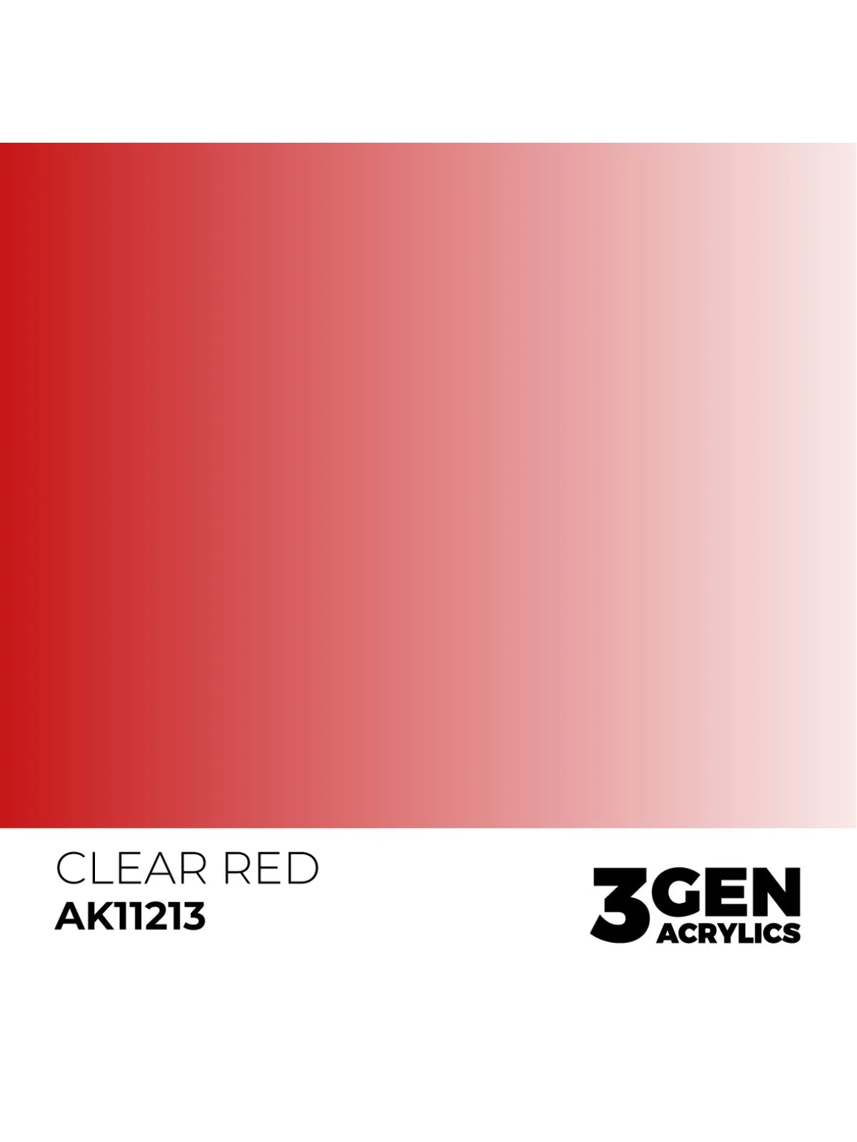 Clear Red 3 Gen 17 ml (AK11213) de AK Interactive en 3rd Gen | La Cueva Roja