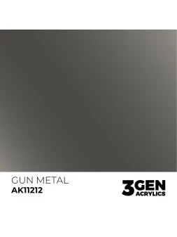 Gun Metal Metallic 3 Gen 17 ml (AK11212) de AK Interactive en 3rd Gen | La Cueva Roja