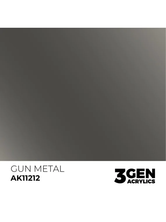 Gun Metal Metallic 3 Gen 17 ml (AK11212) de AK Interactive en 3rd Gen | La Cueva Roja