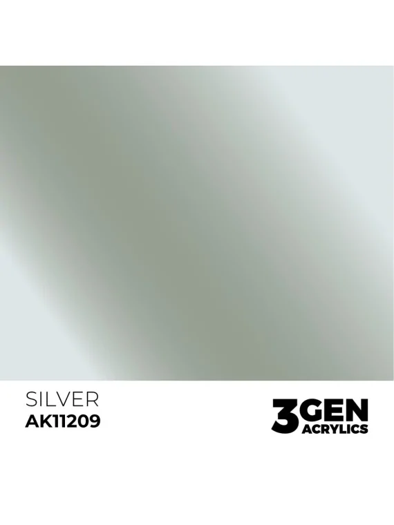 Silver Metallic 3 Gen 17 ml (AK11209) de AK Interactive en 3rd Gen | La Cueva Roja