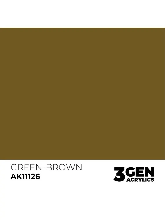 Green-Brown 3 Gen 17 ml (AK11126) de AK Interactive en 3rd Gen | La Cueva Roja