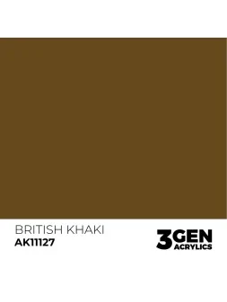British Khaki 3 Gen 17 ml (AK11127) de AK Interactive en 3rd Gen | La Cueva Roja
