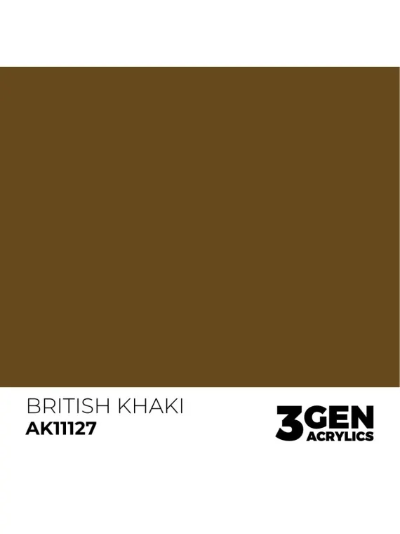 British Khaki 3 Gen 17 ml (AK11127) de AK Interactive en 3rd Gen | La Cueva Roja