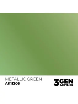 Metallic Green Metallic 3 Gen 17 ml (AK11205) de AK Interactive en 3rd Gen | La Cueva Roja
