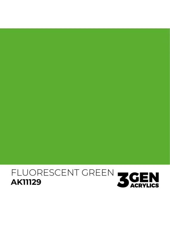 Fluorescent Green 3 Gen 17 ml (AK11129) de AK Interactive en 3rd Gen | La Cueva Roja