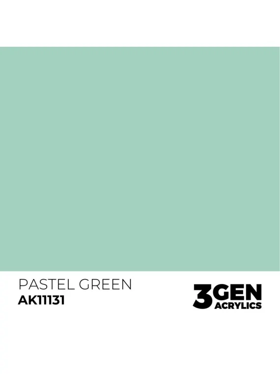 Pastel Green 3 Gen 17 ml (AK11131) de AK Interactive en 3rd Gen | La Cueva Roja