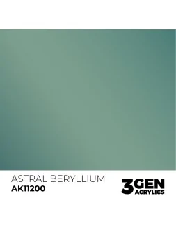 Astral Beryllium Metallic Green Metallic 3 Gen 17 ml (AK11200) de AK Interactive en 3rd Gen | La Cueva Roja