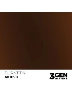 Burnt Tin Metallic Green Metallic 3 Gen 17 ml (AK11198) de AK Interactive en 3rd Gen | La Cueva Roja