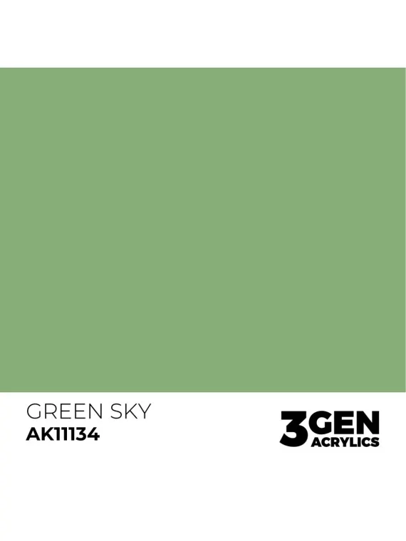 Green Sky 3 Gen 17 ml (AK11134) de AK Interactive en 3rd Gen | La Cueva Roja