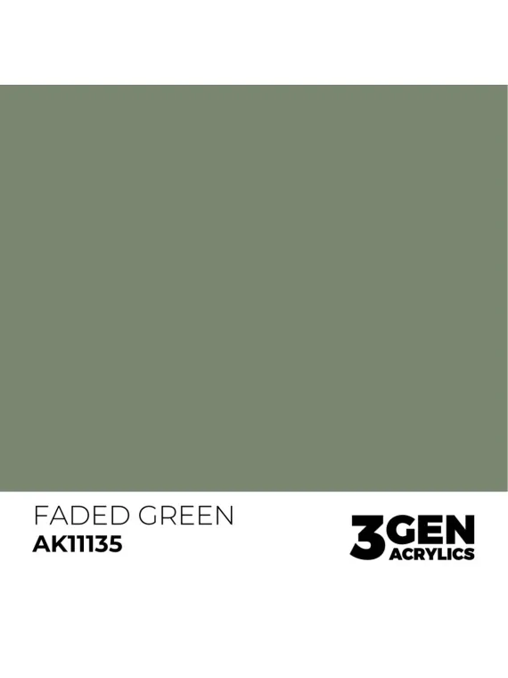 Faded Green 3 Gen 17 ml (AK11135) de AK Interactive en 3rd Gen | La Cueva Roja