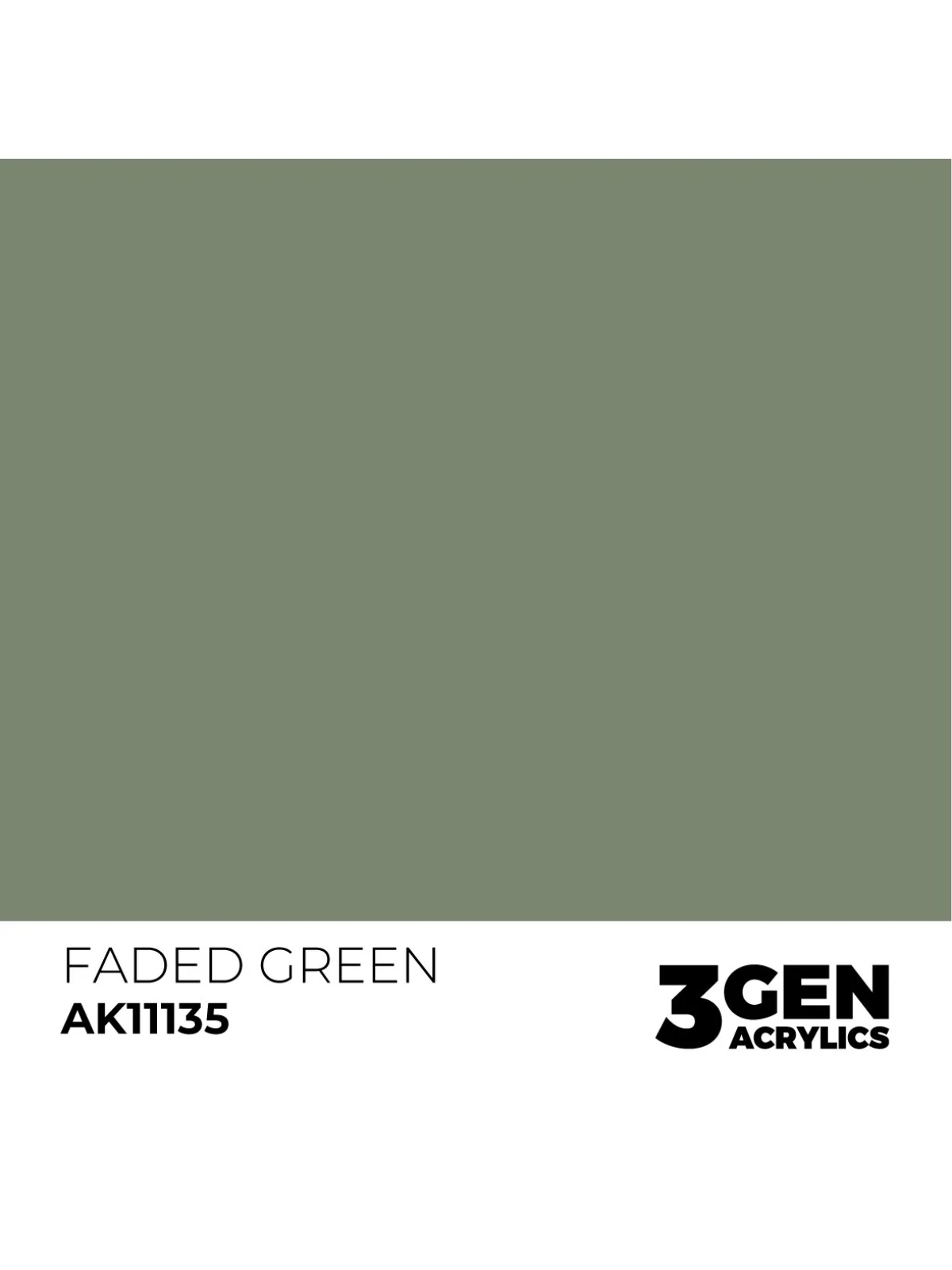 Faded Green 3 Gen 17 ml (AK11135) de AK Interactive en 3rd Gen | La Cueva Roja