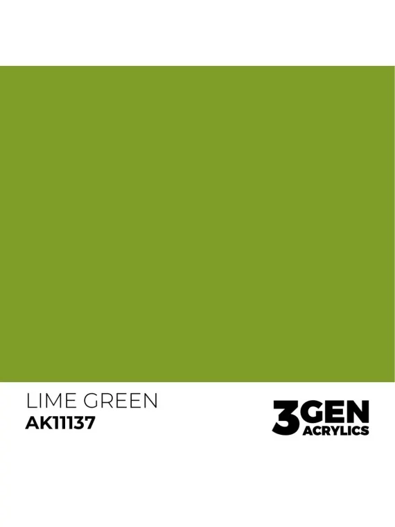 Lime Green 3 Gen 17 ml (AK11137) de AK Interactive en 3rd Gen | La Cueva Roja