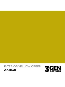 Interior Yellow Green 3 Gen 17 ml (AK11138) de AK Interactive en 3rd Gen | La Cueva Roja