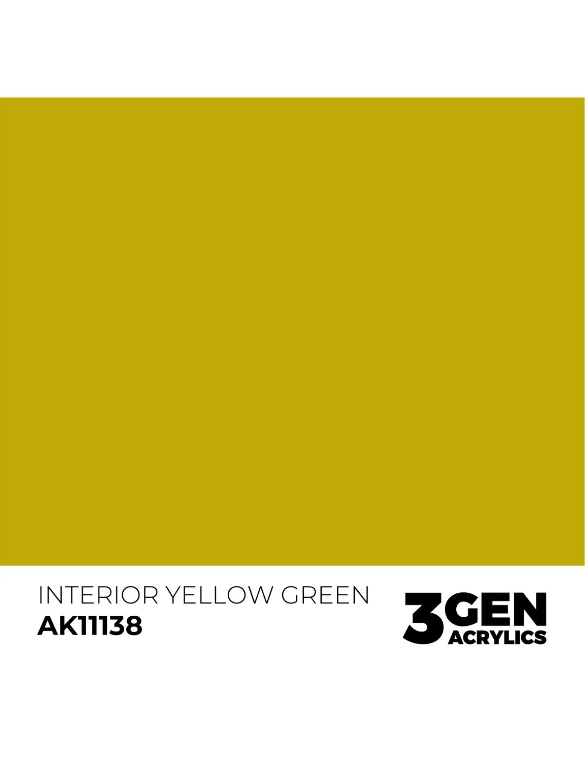 Interior Yellow Green 3 Gen 17 ml (AK11138) de AK Interactive en 3rd Gen | La Cueva Roja