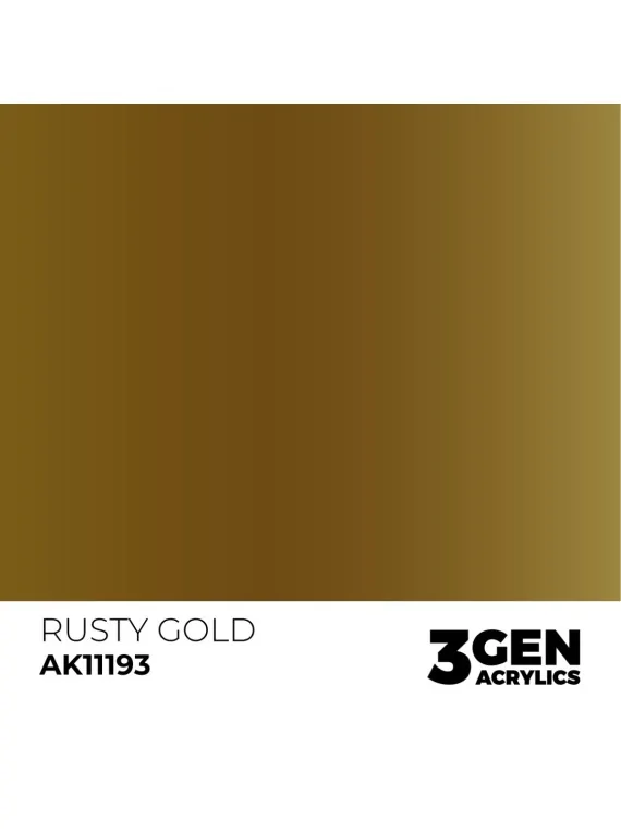 Rusty Gold Metallic Green Metallic 3 Gen 17 ml (AK11193) de AK Interactive en 3rd Gen | La Cueva Roja