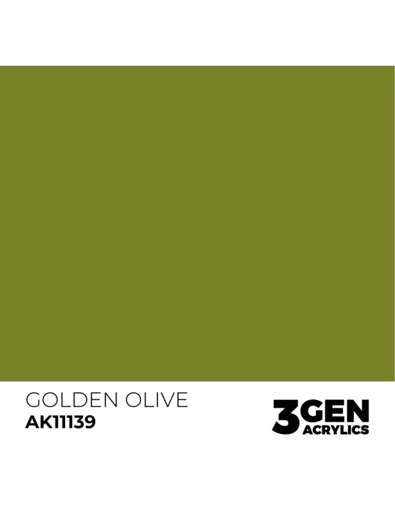 Golden Olive 3 Gen 17 ml (AK11139) de AK Interactive en 3rd Gen | La Cueva Roja