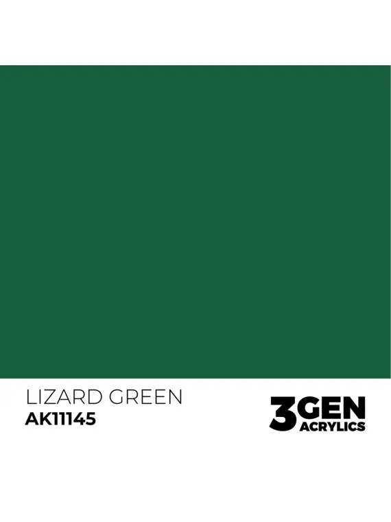 Lizard Green 3 Gen 17 ml (AK11145) de AK Interactive en 3rd Gen | La Cueva Roja