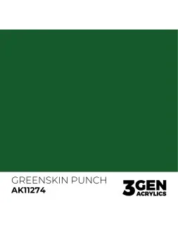 Greenskin Punch Color Punch 3 Gen 17 ml (AK11274) de AK Interactive en 3rd Gen | La Cueva Roja