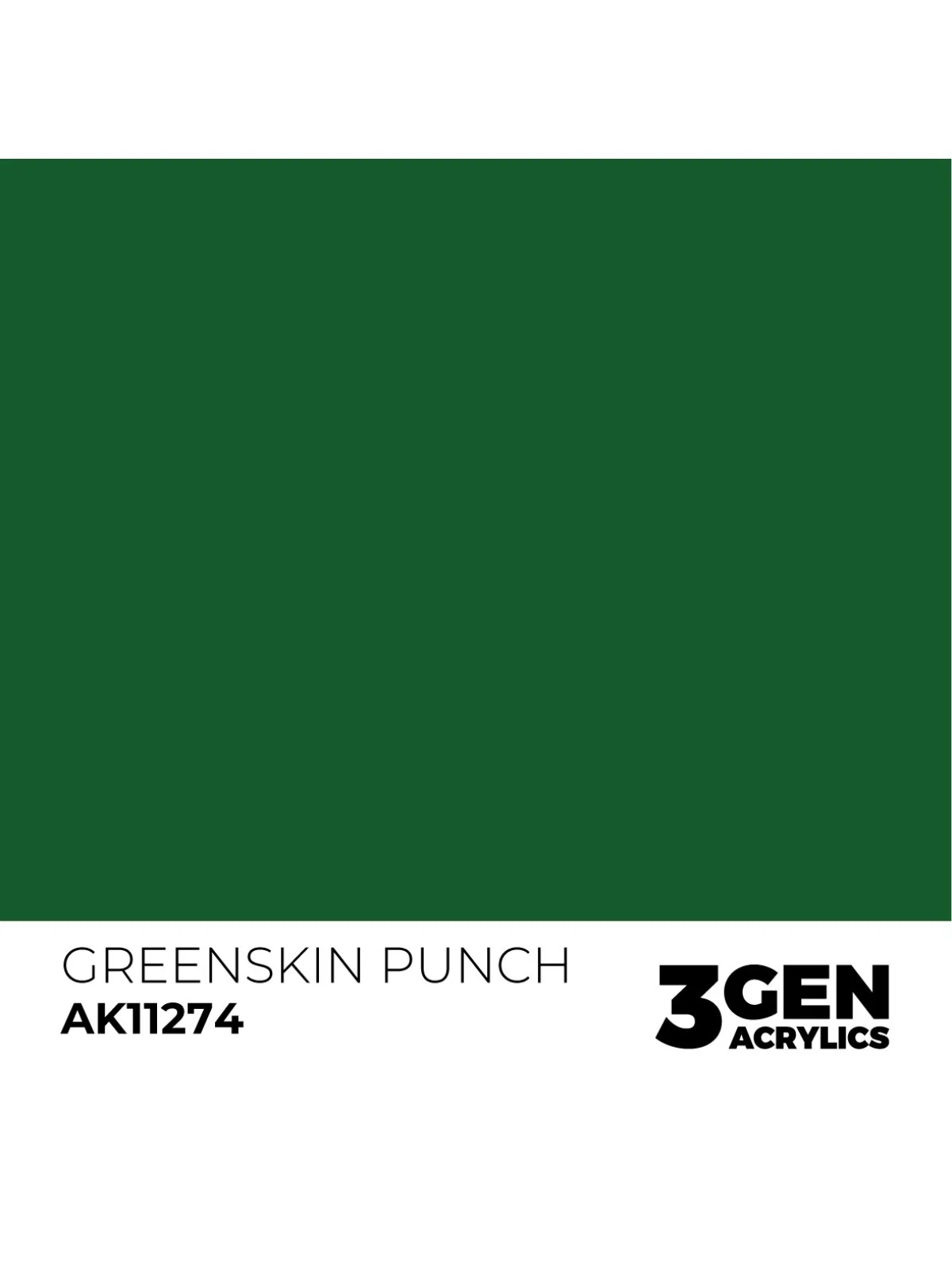 Greenskin Punch Color Punch 3 Gen 17 ml (AK11274) de AK Interactive en 3rd Gen | La Cueva Roja