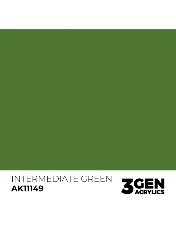 Intermediate Green 3 Gen 17 ml (AK11149) de AK Interactive en 3rd Gen | La Cueva Roja