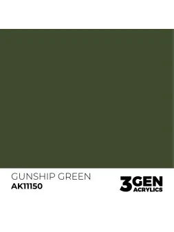 Gunship Green 3 Gen 17 ml (AK11150) de AK Interactive en 3rd Gen | La Cueva Roja