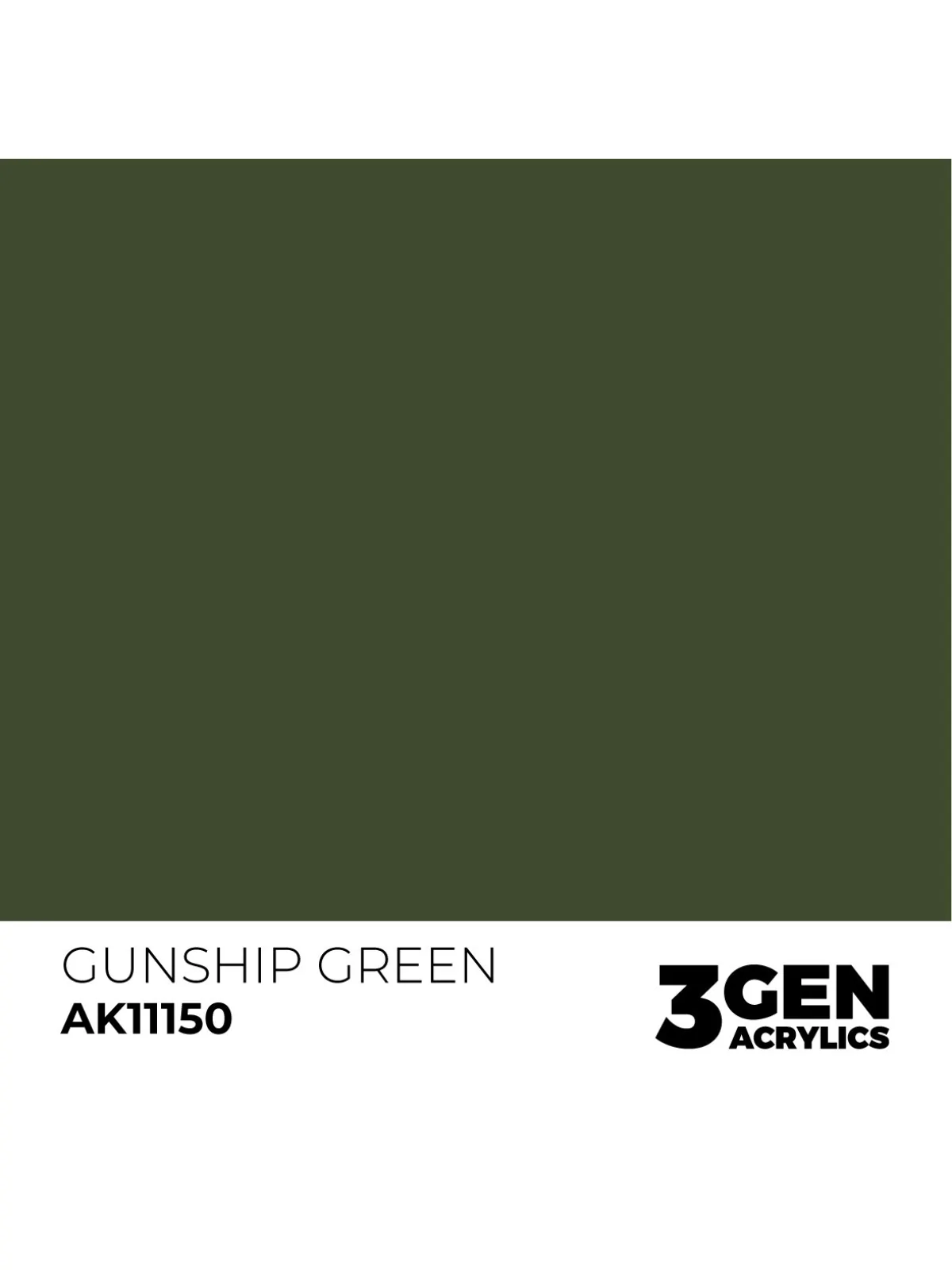 Gunship Green 3 Gen 17 ml (AK11150) de AK Interactive en 3rd Gen | La Cueva Roja
