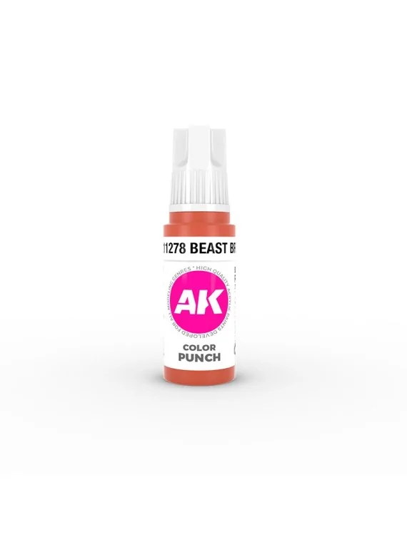 Beast Brown Punch Color Punch 3 Gen 17 ml (AK11278) de AK Interactive en 3rd Gen | La Cueva Roja