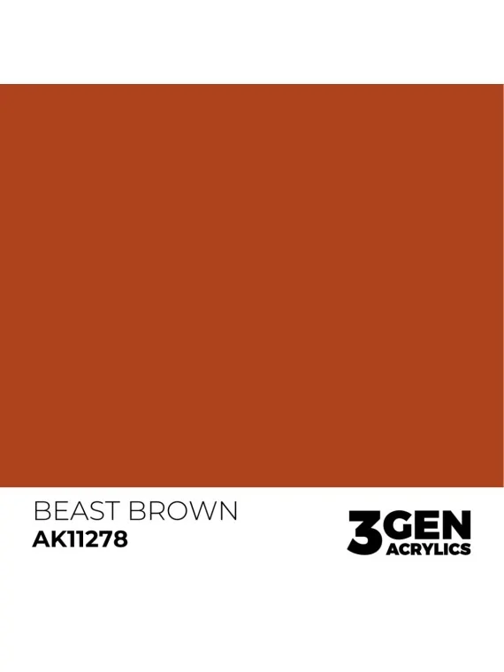 Beast Brown Punch Color Punch 3 Gen 17 ml (AK11278) de AK Interactive en 3rd Gen | La Cueva Roja