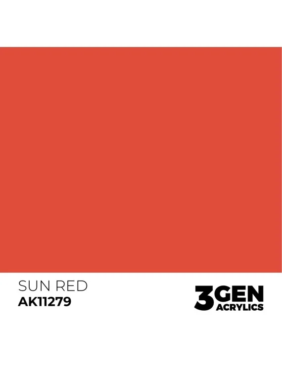 Sun Red Punch Color Punch 3 Gen 17 ml (AK11279) de AK Interactive en 3rd Gen | La Cueva Roja