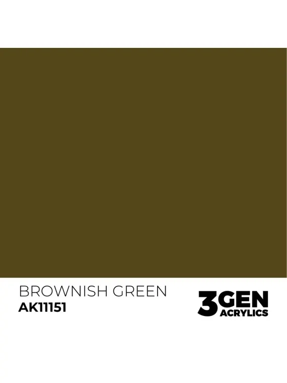 Brownish Green 3 Gen 17 ml (AK11151) de AK Interactive en 3rd Gen | La Cueva Roja