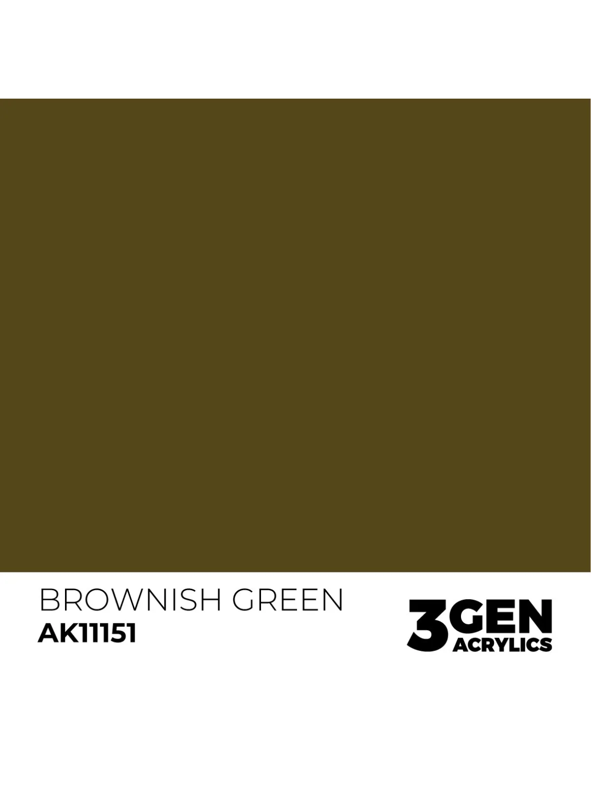 Brownish Green 3 Gen 17 ml (AK11151) de AK Interactive en 3rd Gen | La Cueva Roja