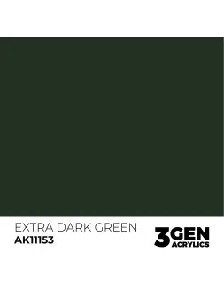 Extra Dark Green 3 Gen 17 ml (AK11153) de AK Interactive en 3rd Gen | La Cueva Roja