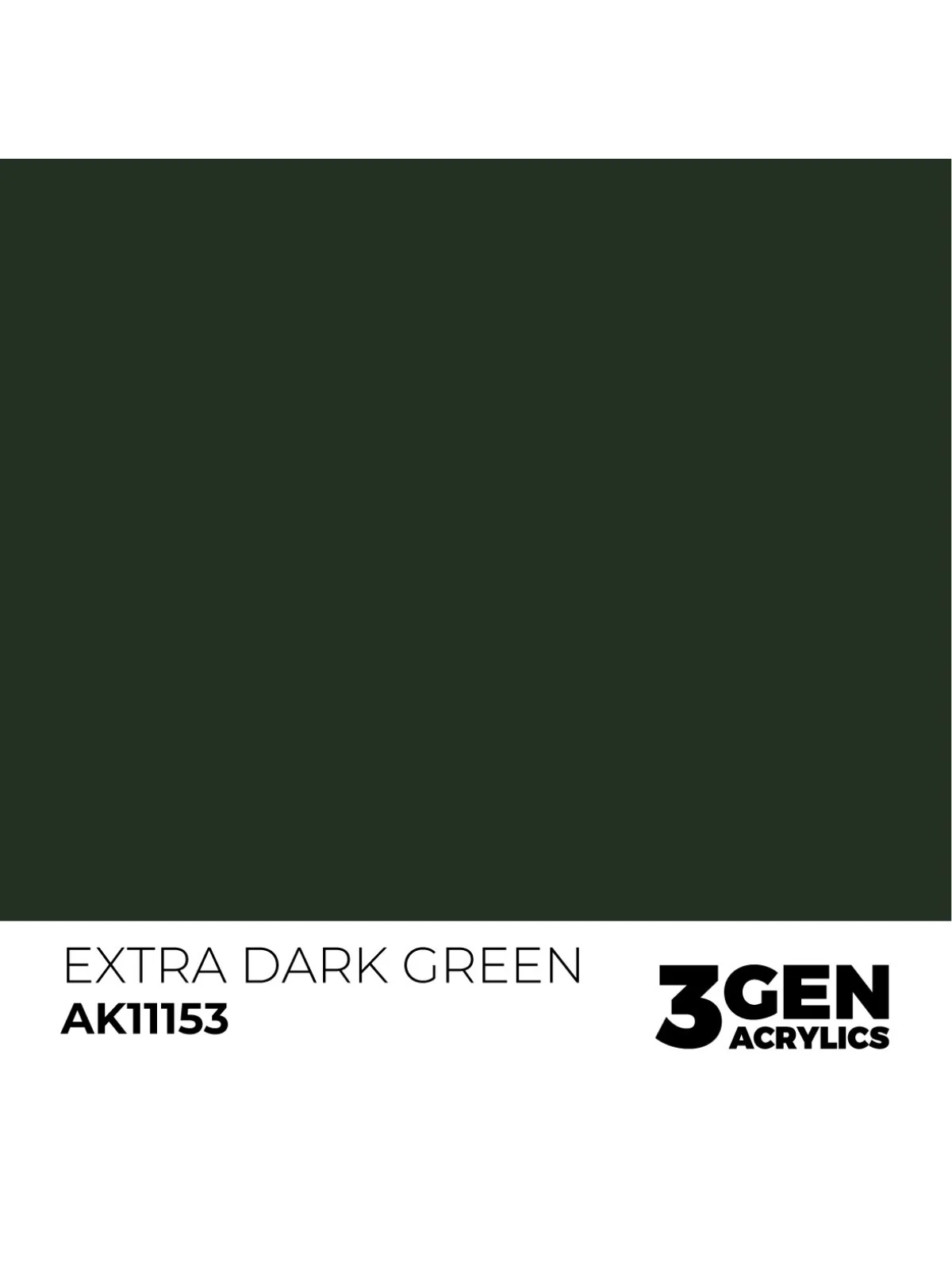 Extra Dark Green 3 Gen 17 ml (AK11153) de AK Interactive en 3rd Gen | La Cueva Roja