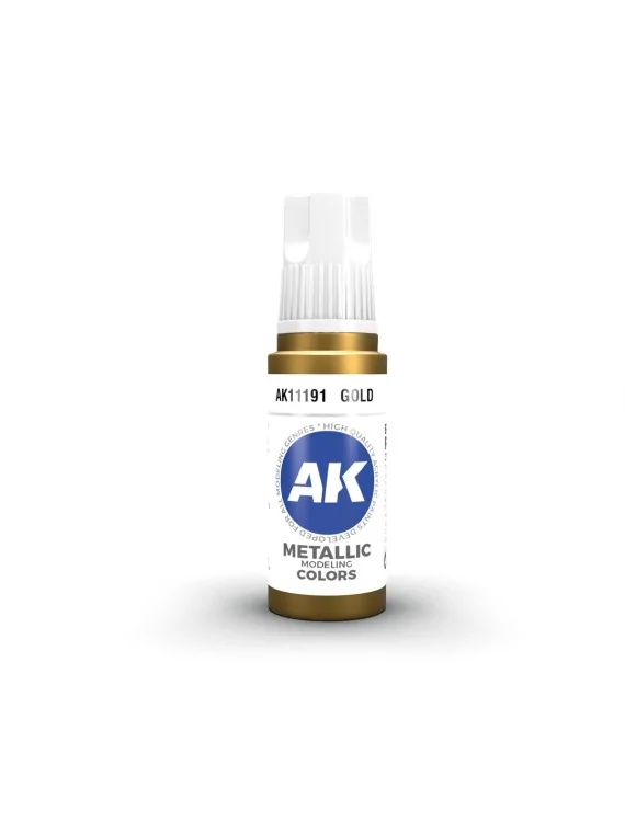 Gold Metallic 3 Gen 17 ml (AK11191) de AK Interactive en 3rd Gen | La Cueva Roja