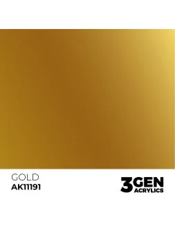 Gold Metallic 3 Gen 17 ml (AK11191) de AK Interactive en 3rd Gen | La Cueva Roja