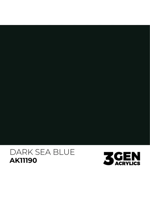 Dark Sea Blue 3 Gen 17 ml (AK11190) de AK Interactive en 3rd Gen | La Cueva Roja