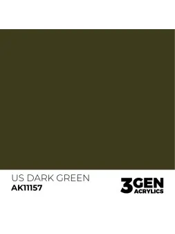 US Dark Green 3 Gen 17 ml (AK11157) de AK Interactive en 3rd Gen | La Cueva Roja