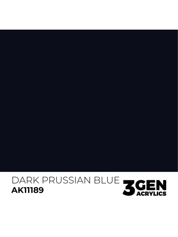 Dark Prussian Blue 3 Gen 17 ml (AK11189) de AK Interactive en 3rd Gen | La Cueva Roja