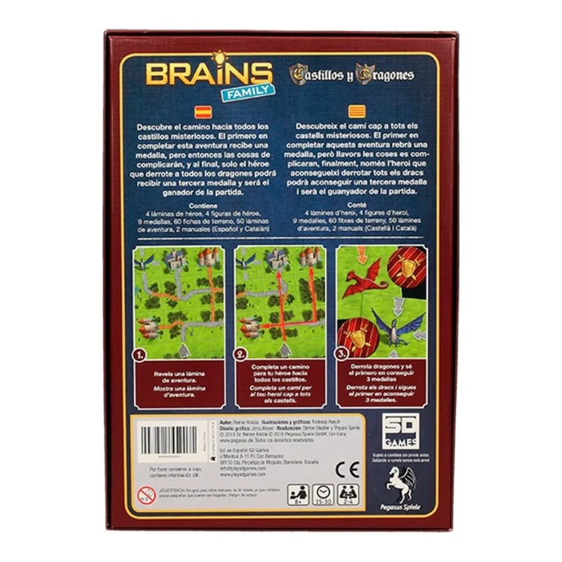 Brains Family: Castillos y Dragones de SD GAMES en Juegos de Tablero | La Cueva Roja