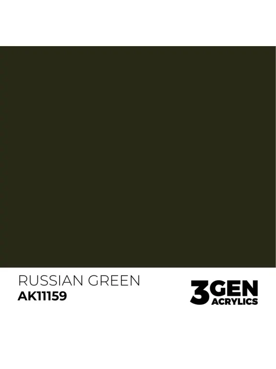 Russian Green 3 Gen 17 ml (AK11159) de AK Interactive en 3rd Gen | La Cueva Roja