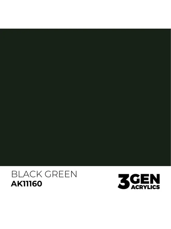 Black Green 3 Gen 17 ml (AK11160) de AK Interactive en 3rd Gen | La Cueva Roja