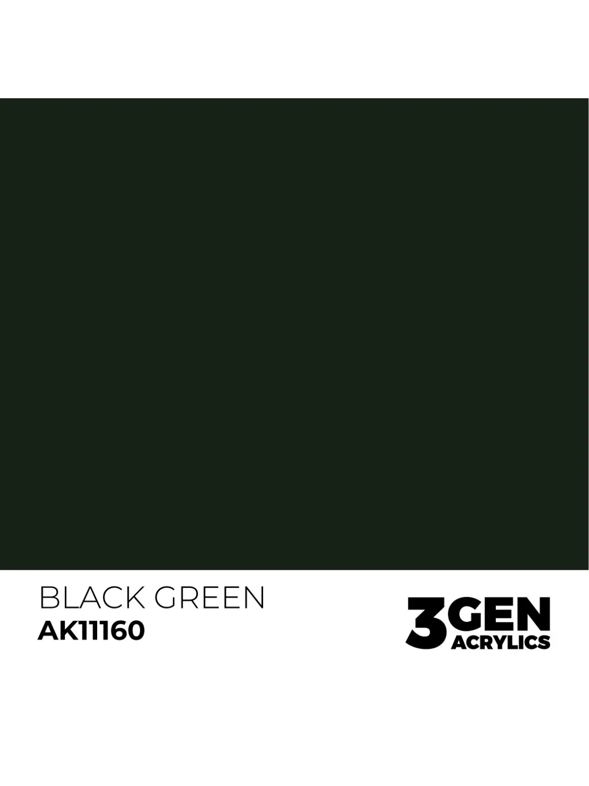 Black Green 3 Gen 17 ml (AK11160) de AK Interactive en 3rd Gen | La Cueva Roja